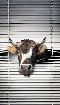 Fabric roller blind Cow