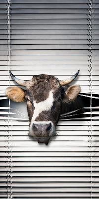 Fabric roller blind Cow