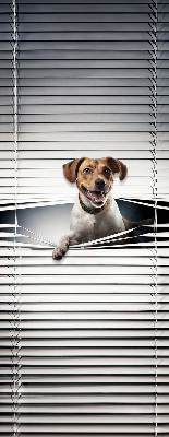 Roller blind for large window Dog