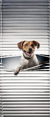 Roller blind for large window Dog