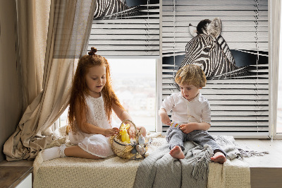 Fabric roller blind Ribs