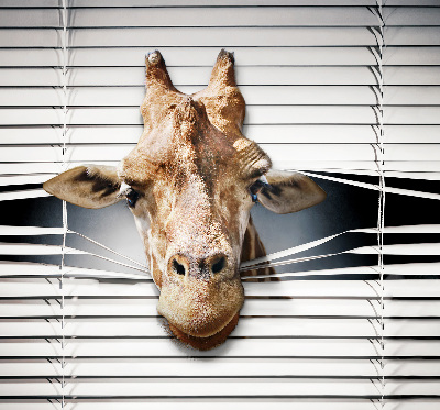 Roller blind modern style giraffe print