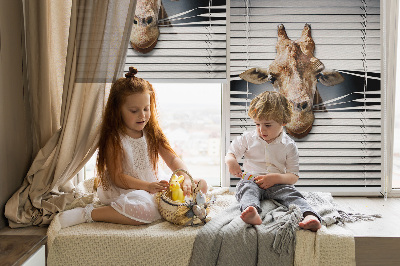 Modern roller blind Giraffe