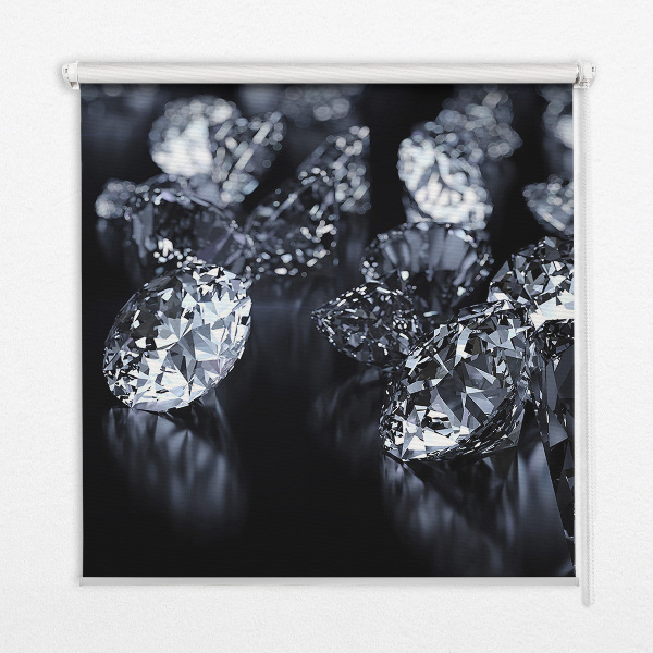 Blackout roller blind Diamonds and sparkle