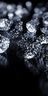 Blackout roller blind Diamonds and sparkle