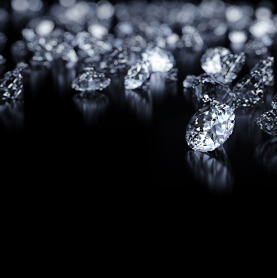 Blackout roller blind Diamonds and sparkle