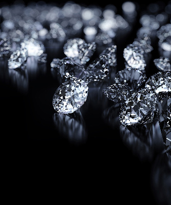 Blackout roller blind Diamonds and sparkle