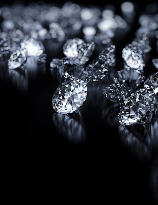 Blackout roller blind Diamonds and sparkle