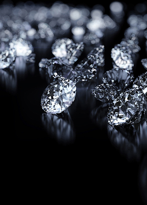 Blackout roller blind Diamonds and sparkle