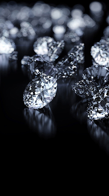 Blackout roller blind Diamonds and sparkle