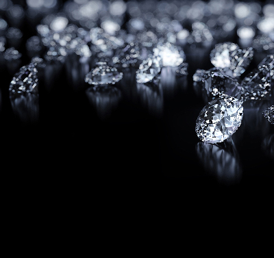 Blackout roller blind Diamonds and sparkle