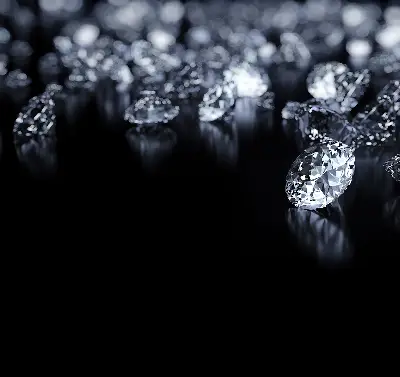 Blackout roller blind with diamonds and sparkle design