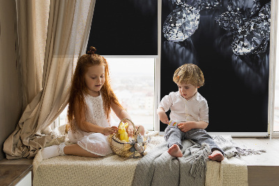 Blackout roller blind Diamonds and sparkle