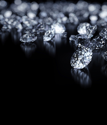 Blackout roller blind Diamonds and sparkle