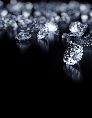 Blackout roller blind Diamonds and sparkle
