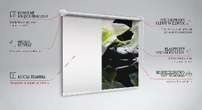 Blackout roller blind in an orchids and elegance design