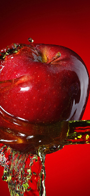 Blackout roller blind Red apple in the depths