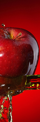 Blackout roller blind Red apple in the depths
