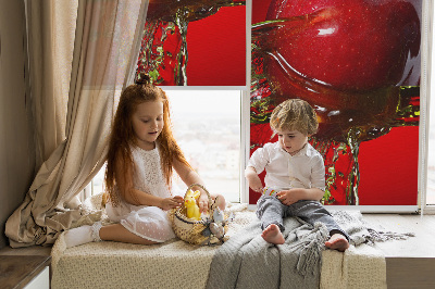 Blackout roller blind Red apple in the depths
