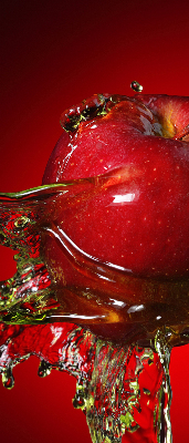 Blackout roller blind Red apple in the depths