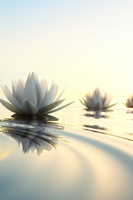 Blackout roller blind Water lilies