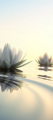 Blackout roller blind Water lilies