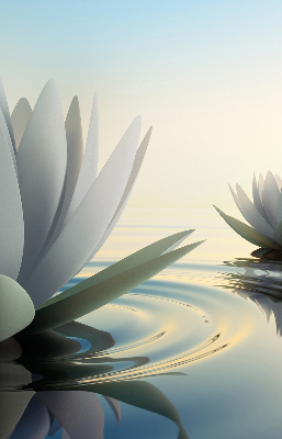 Blackout roller blind Water lilies