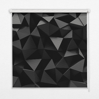 Blackout roller blind for window Black origami