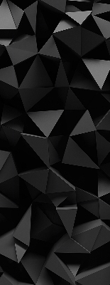 Blackout roller blind for window Black origami