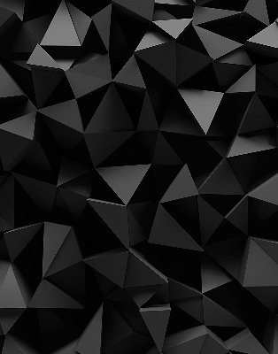 Blackout roller blind for window Black origami