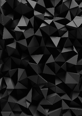 Blackout roller blind for window Black origami
