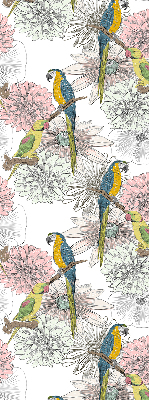 Blackout roller blind Parrots on a branch