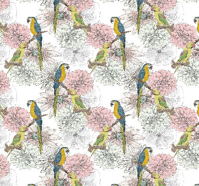 Blackout roller blind Parrots on a branch