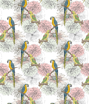 Blackout roller blind Parrots on a branch