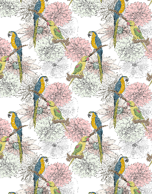 Blackout roller blind Parrots on a branch