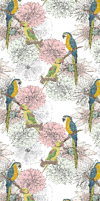 Blackout roller blind Parrots on a branch