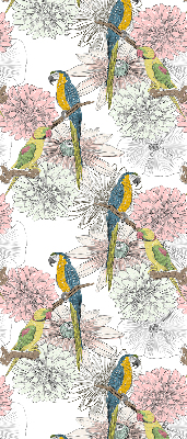 Blackout roller blind Parrots on a branch