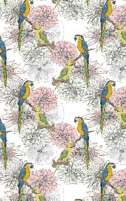 Blackout roller blind Parrots on a branch