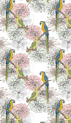 Blackout roller blind Parrots on a branch
