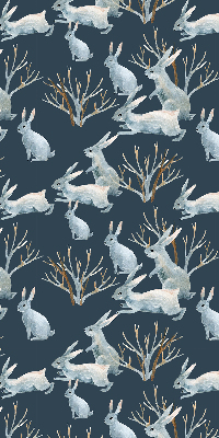 Blackout roller blind Rabbits and Sticks