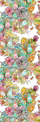 Blackout roller blind for window Colorful pattern of nature