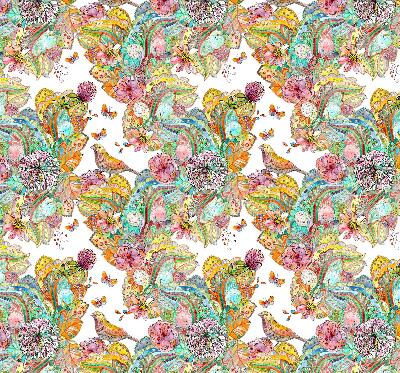 Blackout roller blind for window Colorful pattern of nature