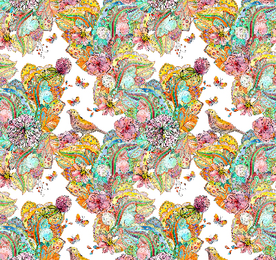 Blackout roller blind for window Colorful pattern of nature