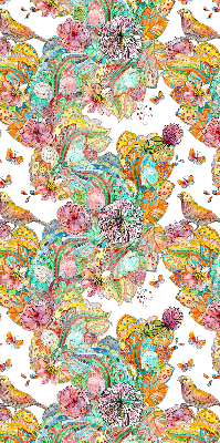 Blackout roller blind for window Colorful pattern of nature