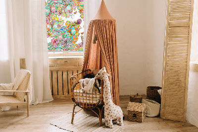 Blackout roller blind for window Colorful pattern of nature