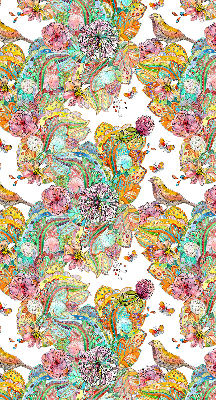 Blackout roller blind for window Colorful pattern of nature