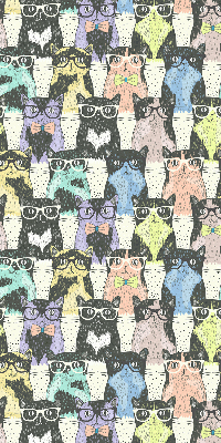 Fabric roller blind for window Cats