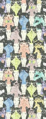 Fabric roller blind for window Cats