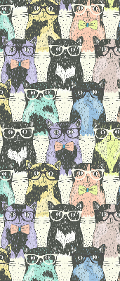 Fabric roller blind for window Cats