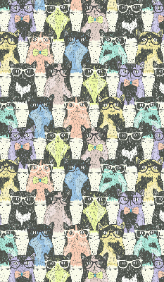 Fabric roller blind for window Cats